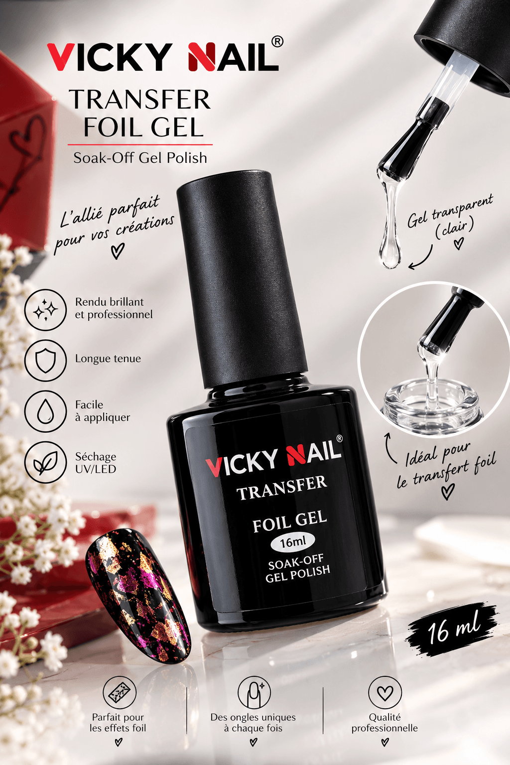 Transfard Foil Gel Vicky Nail