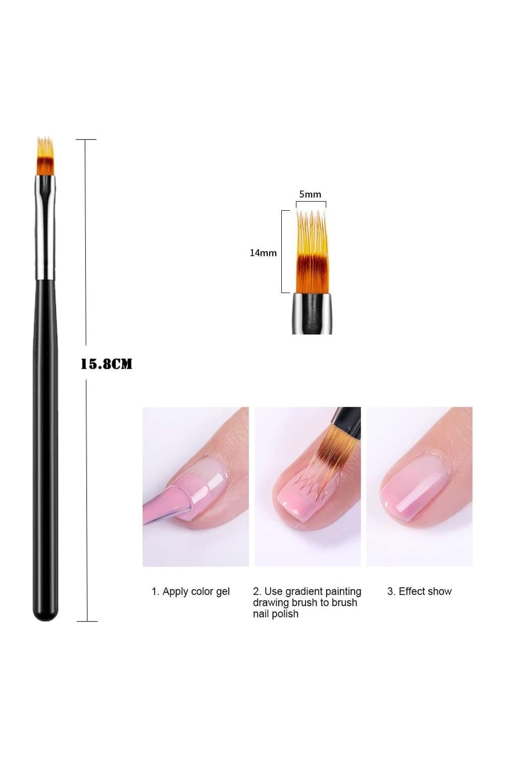 Pinceau Dégradé Ongles